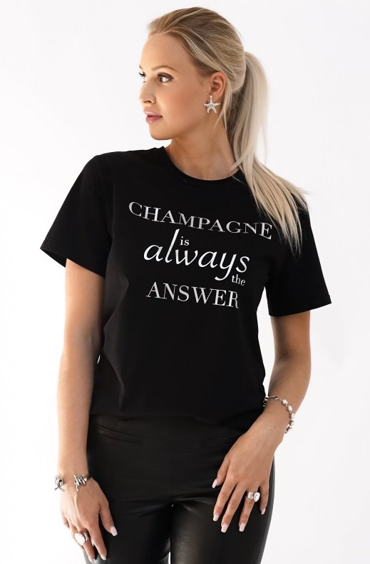 Blond Hour - Champagne T-shirt Black